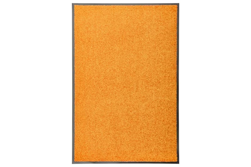 Vaskbar Dørmåtte 60X90 cm Orange - Orange - Tekstiler - Tæpper - Hall måtte