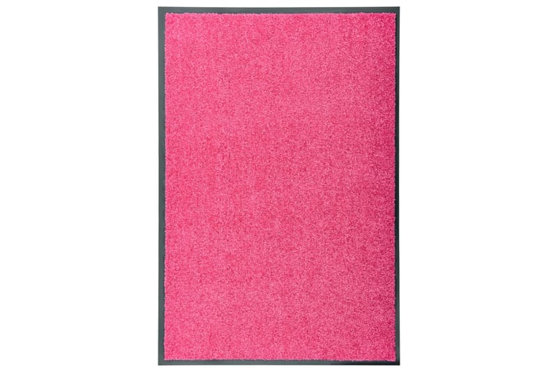 Vaskbar Dørmåtte 60X90 cm Pink - Lyserød - Tekstiler - Tæpper - Hall måtte