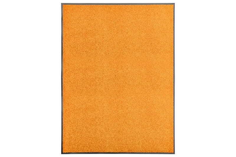 Vaskbar Dørmåtte 90X120 cm Orange - Orange - Tekstiler - Tæpper - Hall måtte