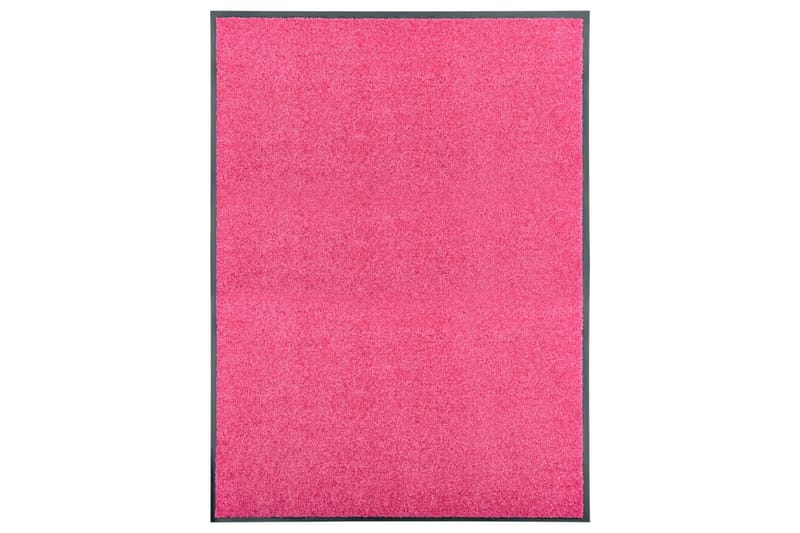 Vaskbar Dørmåtte 90X120 cm Pink - Lyserød - Tekstiler - Tæpper - Hall måtte