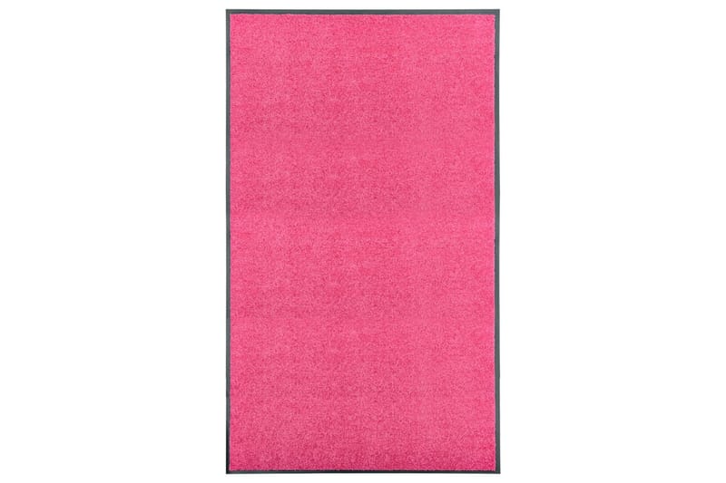 Vaskbar Dørmåtte 90X150 cm Pink - Lyserød - Tekstiler - Tæpper - Hall måtte