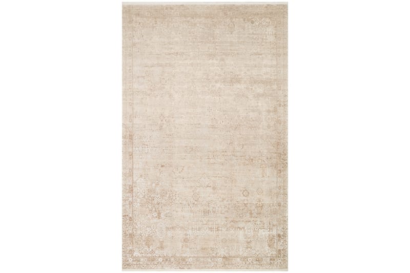 Fseo Wilton-tæppe 160x230 cm Rektangulær - Creme/Grå - Tekstiler - Tæpper - Moderne tæppe - Mønstrede tæpper