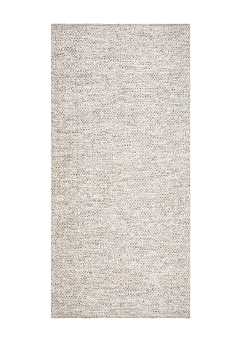 Varberg Bomuldstæppe 75x150 cm Rektangulært - Beige - Tekstiler - Tæpper - Moderne tæppe - Bomuldstæpper