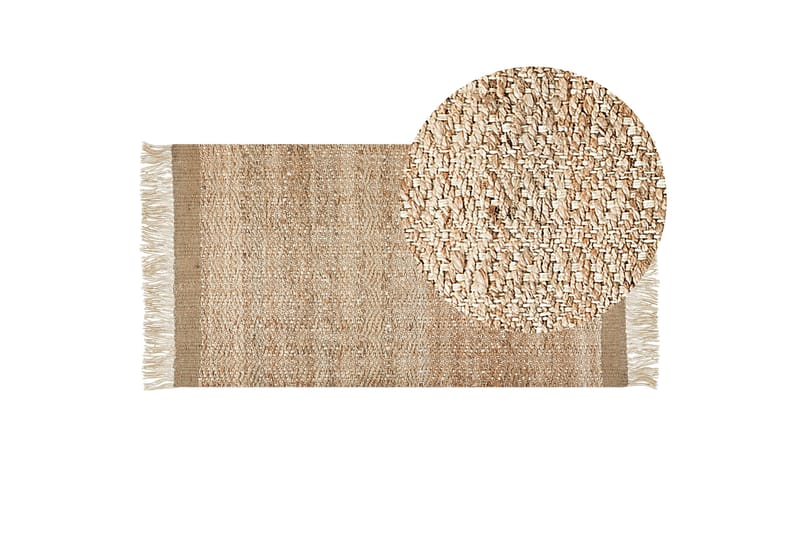 Abana Jutetæppe 80x150 cm - Beige - Tekstiler - Tæpper - Moderne tæppe - Sisaltæpper