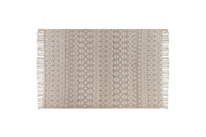 Alucra Ryetæppe 200x300 cm - Beige - Ryatæpper - Håndvævede tæpper - Gummierede tæpper - Små tæpper - Mønstrede tæpper - Store tæpper