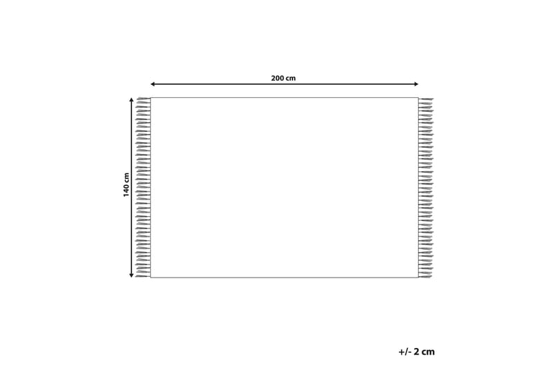 Aparan Bomuldstæppe 140x200 cm - Beige - Tekstiler - Tæpper - Moderne tæppe - Bomuldstæpper