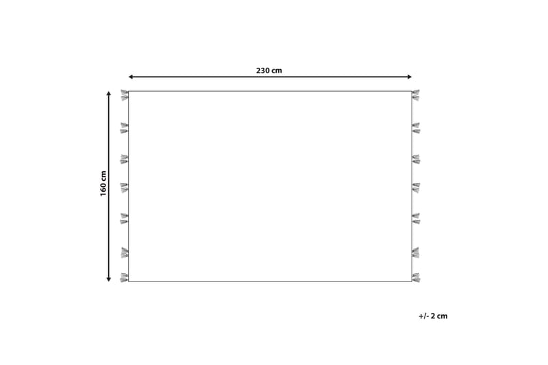 Argavand Uldtæppe 160x230 cm - Beige - Tekstiler - Tæpper - Moderne tæppe - Uldtæppe