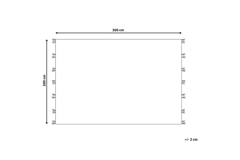 Argavand Uldtæppe 200x300 cm - Beige - Tekstiler - Tæpper - Moderne tæppe - Uldtæppe