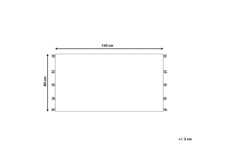 Arzakan Uldtæppe 80x150 cm - Rød - Tekstiler - Tæpper - Moderne tæppe - Uldtæppe