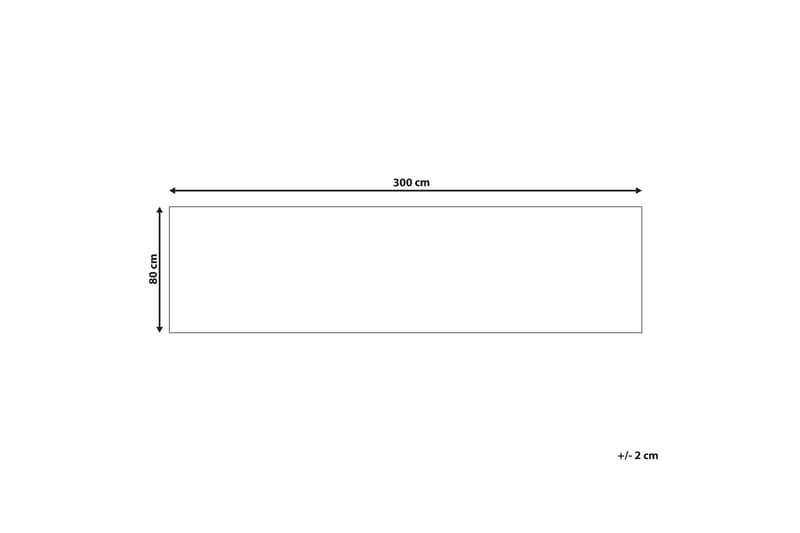 Ayrum Gangmatte 80x300 cm - Sort/hvid - Tekstiler - Tæpper - Moderne tæppe - Ryatæpper