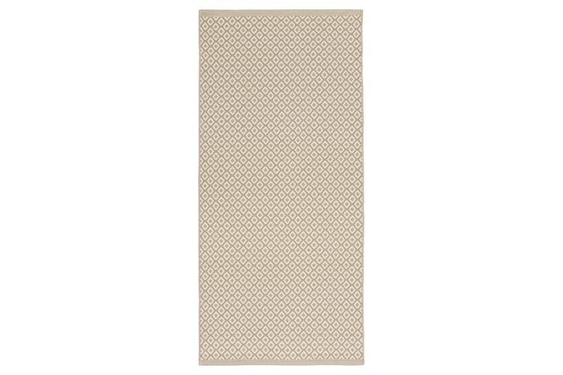 Björkö Uldtæppe 75x150 cm Rektangulært - Beige - Tekstiler - Tæpper - Moderne tæppe - Uldtæppe