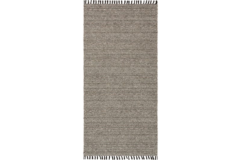 Cotton Tova Bomuldstæppe 70x200 cm Grøn - Horredsmattan - Bomuldstæpper - Børnetæpper - Gummierede tæpper - Små tæpper - Mønstrede tæpper - Store tæpper - Håndvævede tæpper