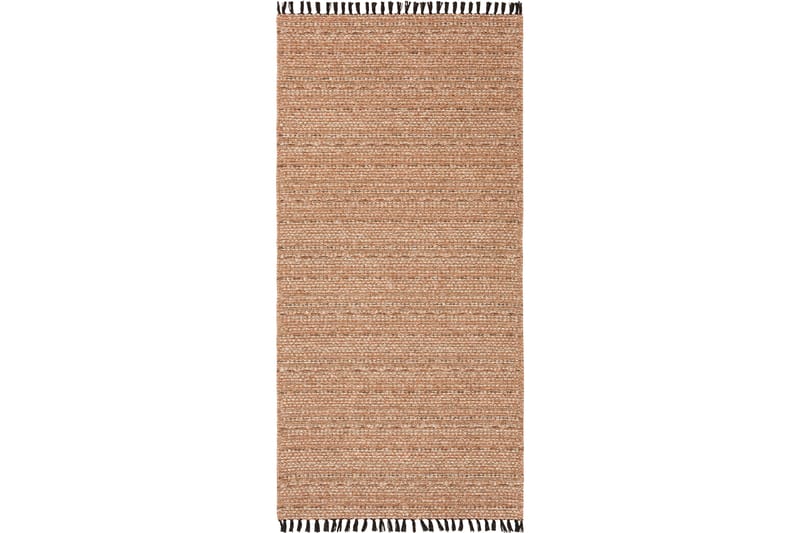 Cotton Tova Bomuldstæppe 70x200 cm Rust - Horredsmattan - Bomuldstæpper - Børnetæpper - Gummierede tæpper - Små tæpper - Mønstrede tæpper - Store tæpper - Håndvævede tæpper