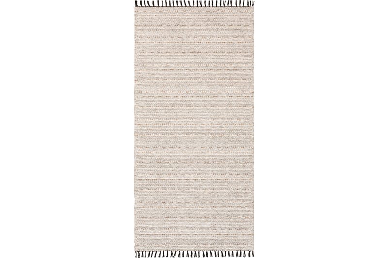 Cotton Tova Bomuldstæppe 70x300 cm Beige - Horredsmattan - Tekstiler - Tæpper - Moderne tæppe - Bomuldstæpper