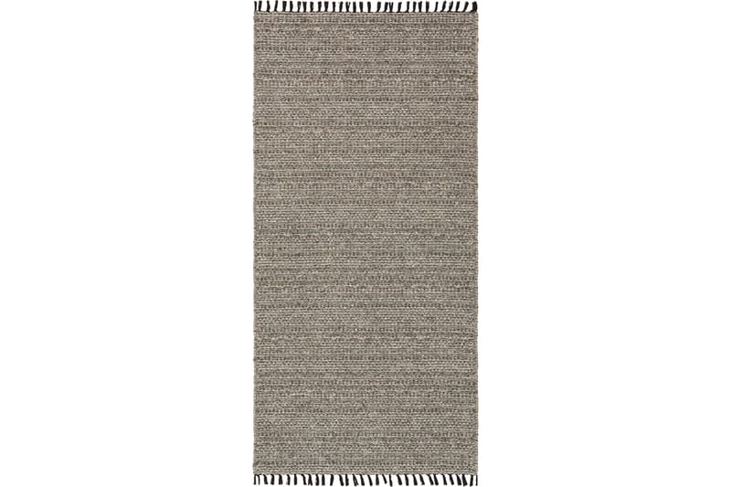 Cotton Tova Bomuldstæppe 70x350 cm Grøn - Horredsmattan - Tekstiler - Tæpper - Moderne tæppe - Bomuldstæpper