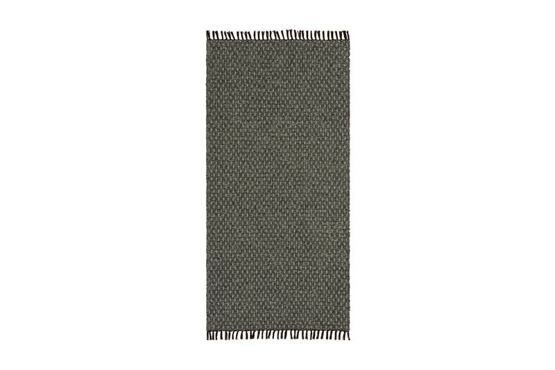 Julie Bomuldstæppe 150x200 cm Grøn - Horredsmattan - Bomuldstæpper - Børnetæpper - Gummierede tæpper - Små tæpper - Mønstrede tæpper - Store tæpper - Håndvævede tæpper