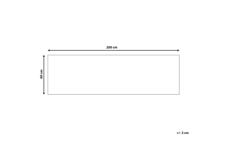 Charvad Ryetæppe 60x200 cm - Blå - Tekstiler - Tæpper - Moderne tæppe - Ryatæpper