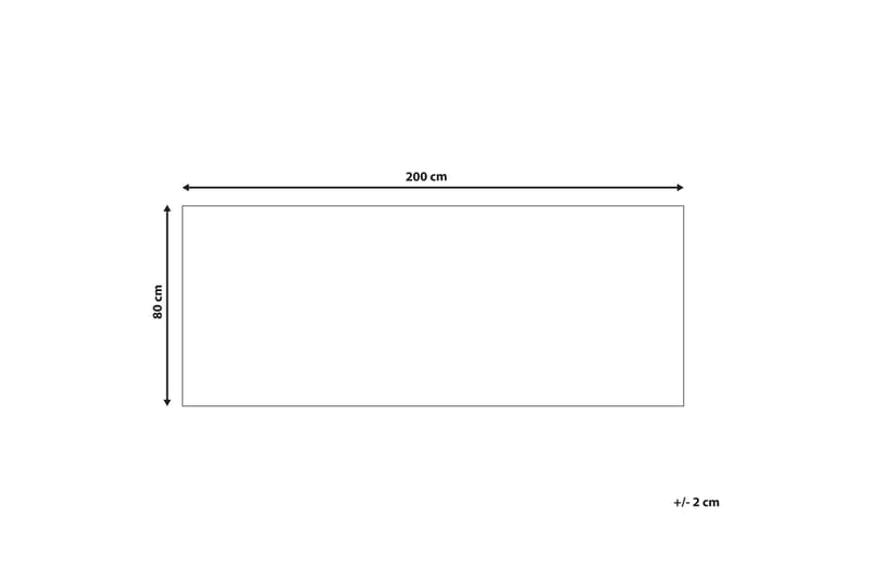 Charvad Ryetæppe 80x200 cm - Blå - Tekstiler - Tæpper - Moderne tæppe - Ryatæpper