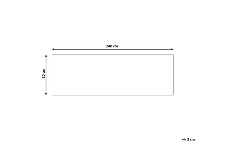 Charvad Ryetæppe 80x240 cm - Blå - Tekstiler - Tæpper - Moderne tæppe - Ryatæpper