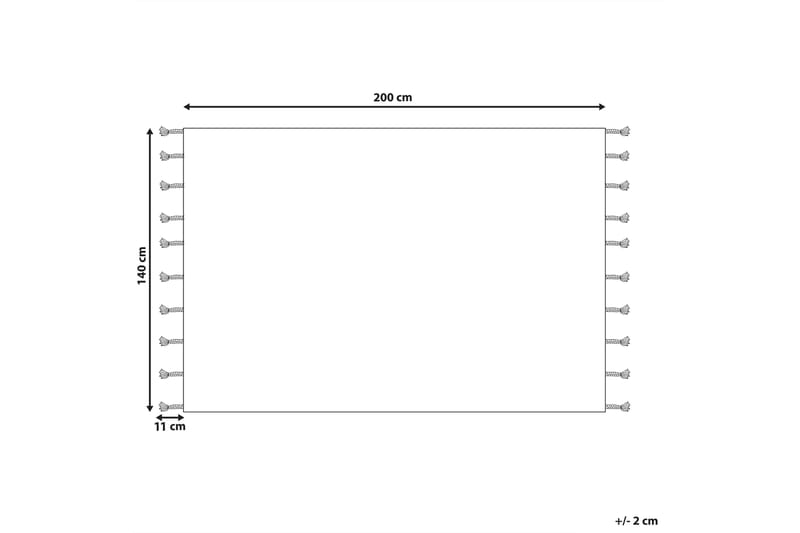 Corum Ryetæppe 140x200 cm - Sort - Tekstiler - Tæpper - Moderne tæppe - Ryatæpper