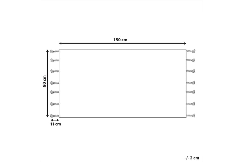 Corum Ryetæppe 80x150 cm - Sort - Tekstiler - Tæpper - Moderne tæppe - Ryatæpper