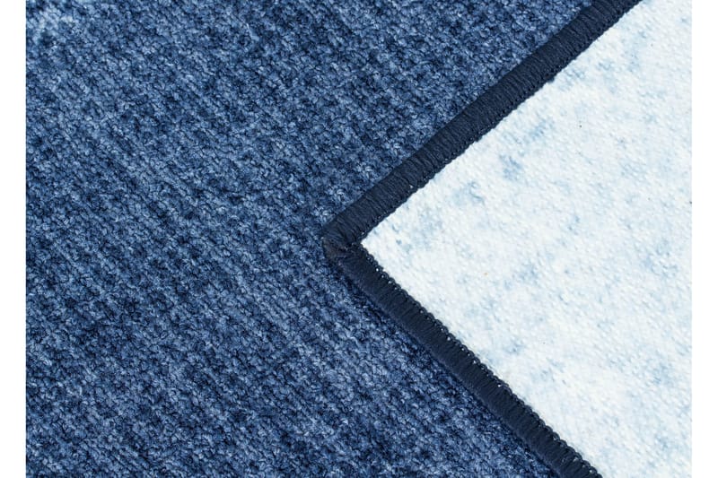 Chick 160x230 - Blå - Håndvævede tæpper - Gummierede tæpper - Små tæpper - Mønstrede tæpper - Store tæpper - Hall måtte - Gangmåtter