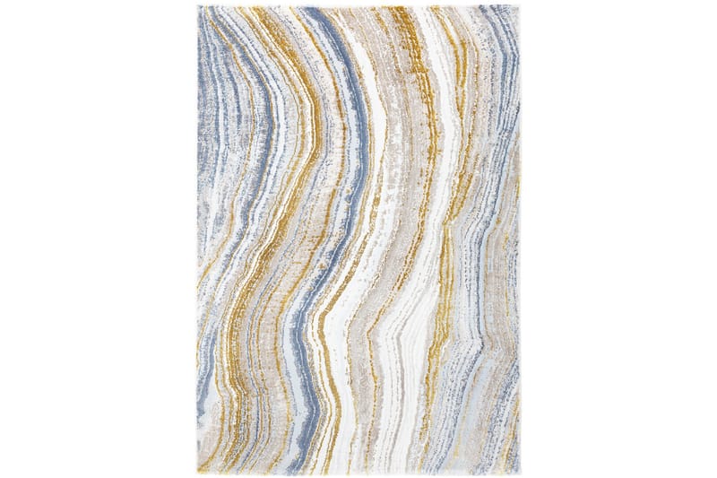 Gani Wiltontæppe 240x330 cm - Blå/Guld - Wiltontæpper - Mønstrede tæpper