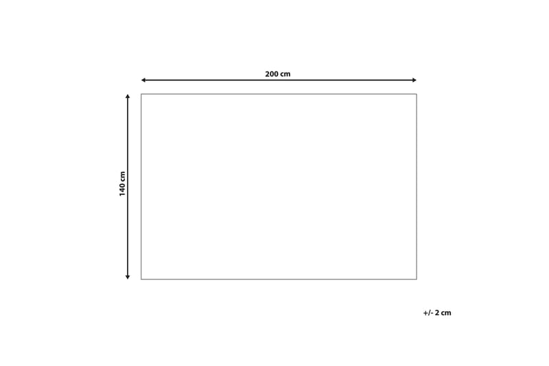 GesiIi Ryetæppe 140x200 cm - Beige - Tekstiler - Tæpper - Moderne tæppe - Ryatæpper