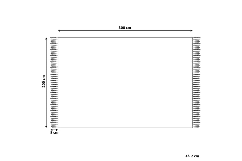 Jrarat Uldtæppe 200x300 cm - Rød - Tekstiler - Tæpper - Moderne tæppe - Uldtæppe