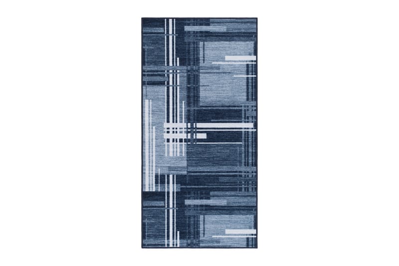 Kanako Wiltontæppe 80x200 cm - Blå - Wiltontæpper - Mønstrede tæpper