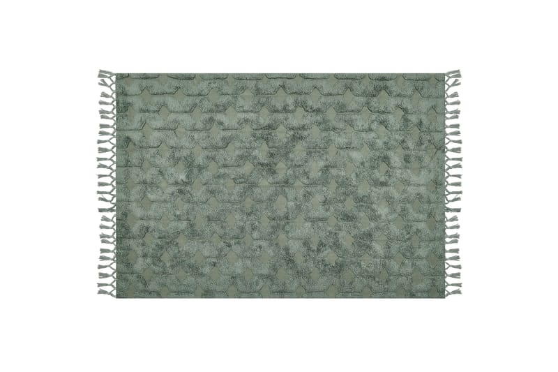Kars Ryetæppe 160x230 cm - Grøn - Ryatæpper