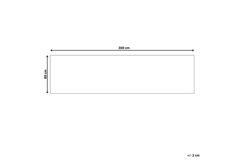 Kottar Ryetæppe 80x300 cm - Grå - Ryatæpper