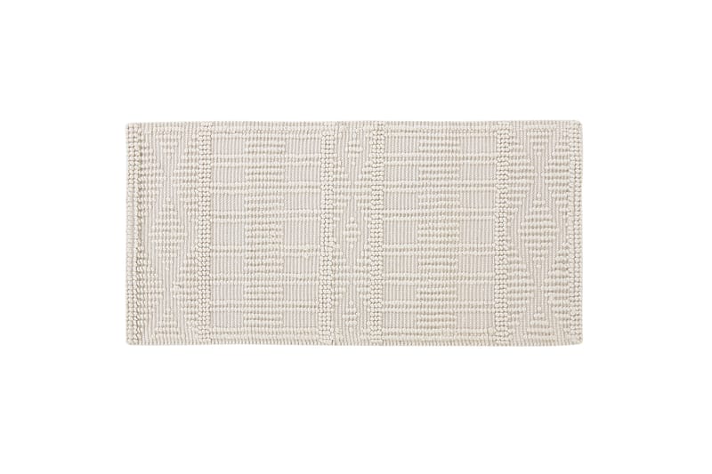 Lapseki Uldtæppe 80x150 cm - Beige - Uldtæppe