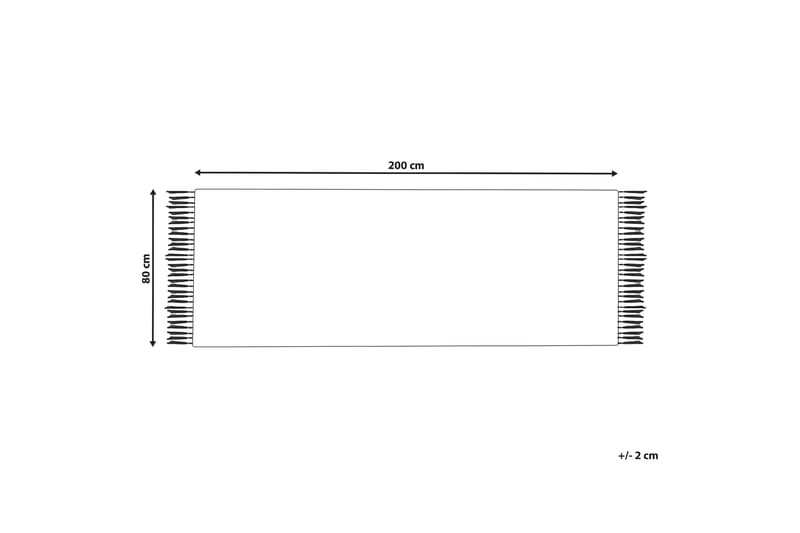 Manavgat Gangmatte 80x200 cm - Beige - Tekstiler - Tæpper - Moderne tæppe - Gangmåtter