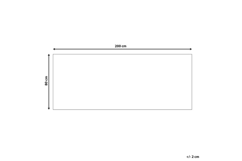 Midalam Ryetæppe 80x200 cm - Blå - Tekstiler - Tæpper - Moderne tæppe - Ryatæpper