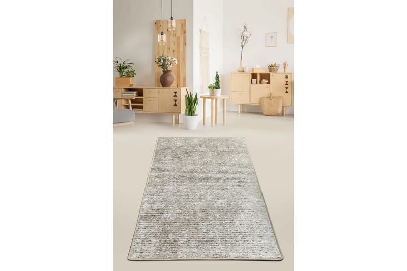 Caldeolo Tæppe 100x200 cm - Beige/Velour - Tekstiler - Tæpper - Moderne tæppe - Mønstrede tæpper