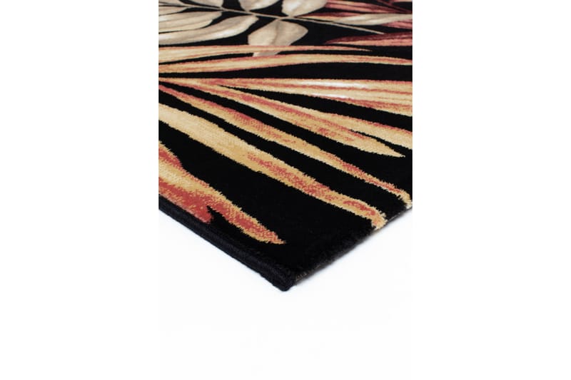Chroma Flower Wiltontæppe Rektangulær 160x230 cm - Sort - Wiltontæpper - Håndvævede tæpper - Gummierede tæpper - Små tæpper - Mønstrede tæpper - Store tæpper - Mønstrede tæpper
