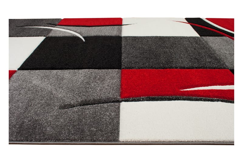 London Friezetæppe 160x230 - Rød - Wiltontæpper - Små tæpper - Mønstrede tæpper