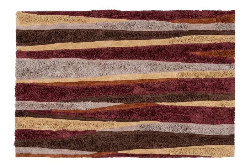 Groet Ryatæppe 170x240 cm - Flerfarvet - Ryatæpper - Håndvævede tæpper - Gummierede tæpper - Små tæpper - Mønstrede tæpper - Store tæpper