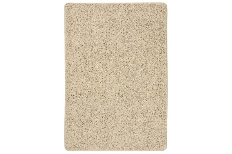 shaggy gulvtæppe 120x170 cm skridsikker cremefarvet - Creme - Ryatæpper - Gummierede tæpper - Små tæpper - Mønstrede tæpper - Store tæpper - Håndvævede tæpper