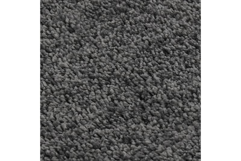 shaggy gulvtæppe 80x150 cm skridsikker mørkegrå - Grå - Ryatæpper - Gummierede tæpper - Små tæpper - Mønstrede tæpper - Store tæpper - Håndvævede tæpper