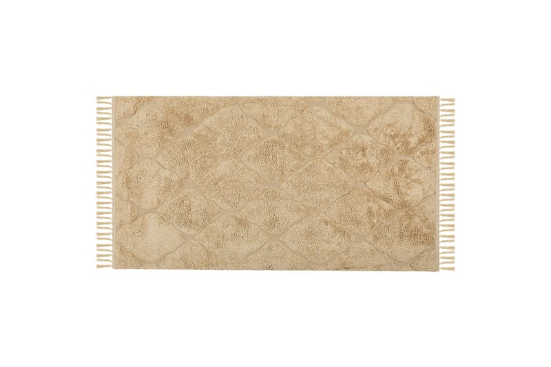 Sanliurfa Ryetæppe 80x150 cm - Beige - Tekstiler - Tæpper - Moderne tæppe - Ryatæpper