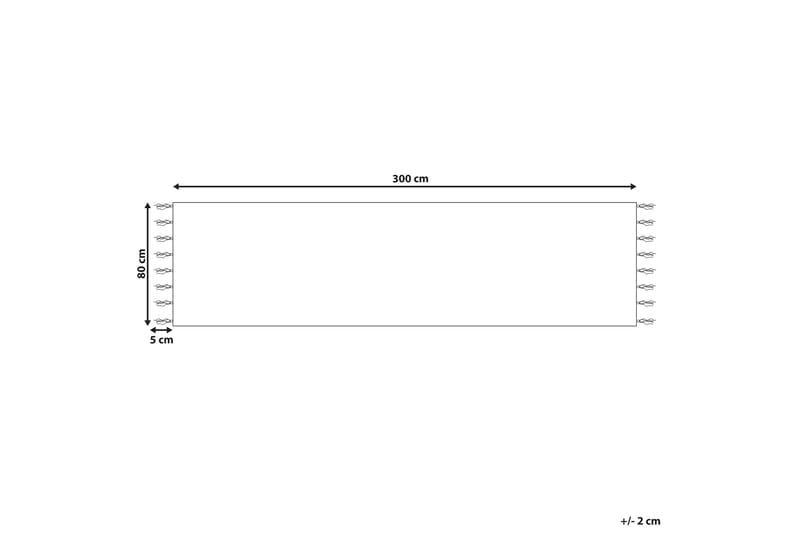 Talpur Gangmatte 80x300 cm - Gul - Tekstiler - Tæpper - Moderne tæppe - Gangmåtter