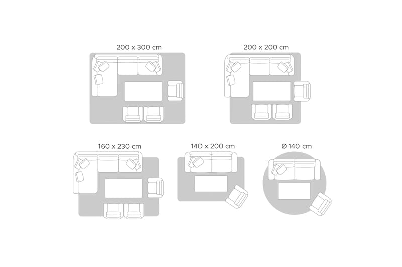 Tatlisu Uldtæppe 80x150 cm - Grå - Tekstiler - Tæpper - Moderne tæppe - Uldtæppe