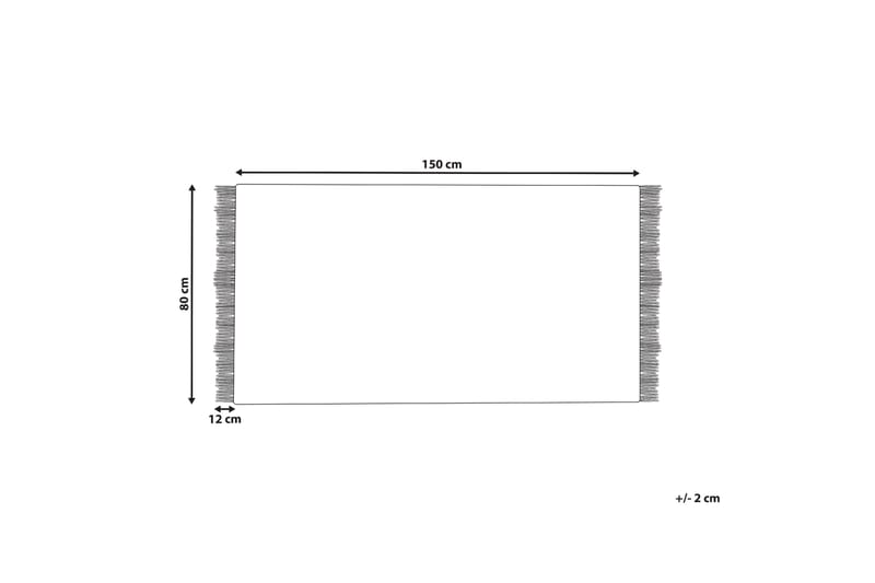 Tekeler Uldtæppe 80x150 cm - Grå - Uldtæppe