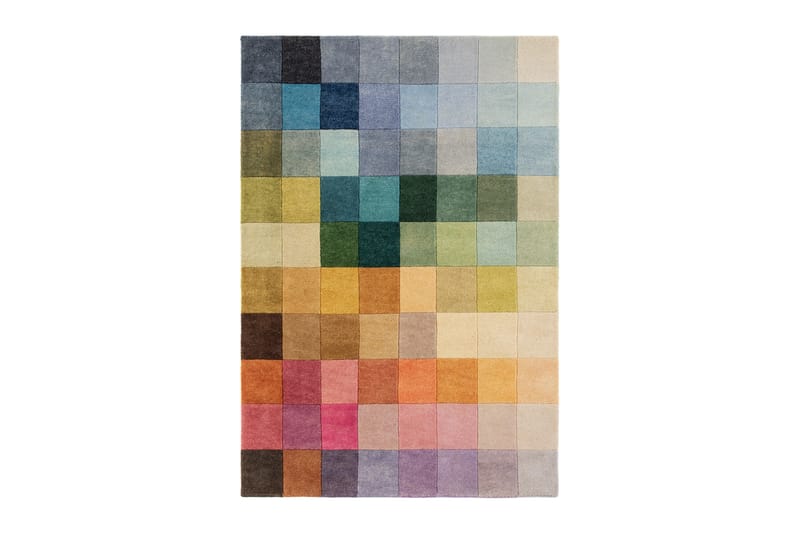 Beedenhor Uldtæppe 170x240 cm - Flerfarvet - Uldtæppe - Håndvævede tæpper - Gummierede tæpper - Mønstrede tæpper - Store tæpper - Små tæpper