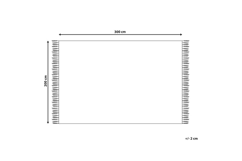 Urtsadzor Uldtæppe 200x300 cm - Rød - Tekstiler - Tæpper - Moderne tæppe - Uldtæppe