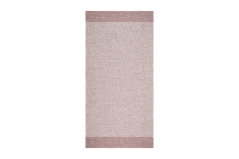 Vimla Bomuldstæppe 75x220 cm Oval - Rosa - Tekstiler - Tæpper - Moderne tæppe - Bomuldstæpper