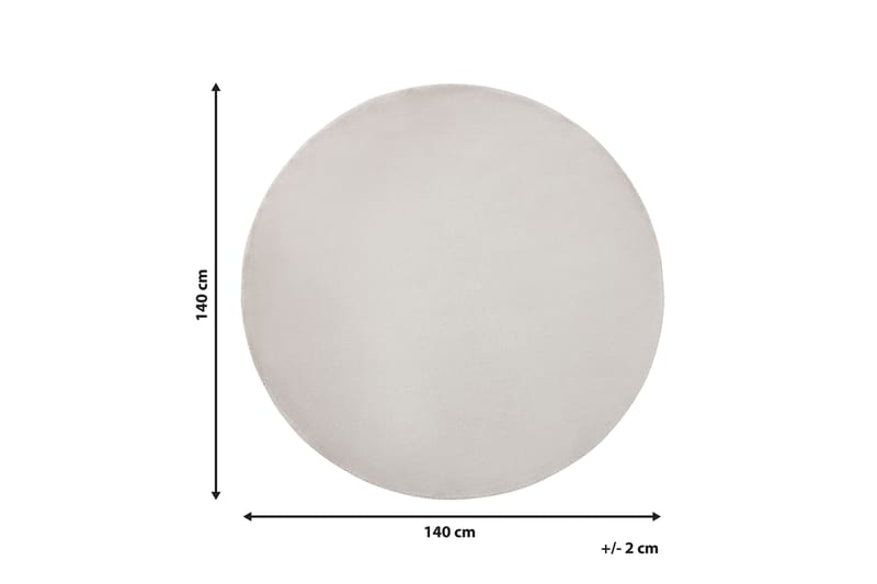 Brinckman Viskostæppe 140 cm Rund - Lysegrå - Tekstiler - Tæpper - Moderne tæppe - Viskosetæpper & kunstsilketæpper