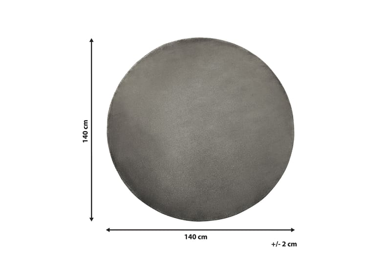 Brinckman Viskostæppe 140 cm Rund - Mørkegrå - Tekstiler - Tæpper - Moderne tæppe - Viskosetæpper & kunstsilketæpper